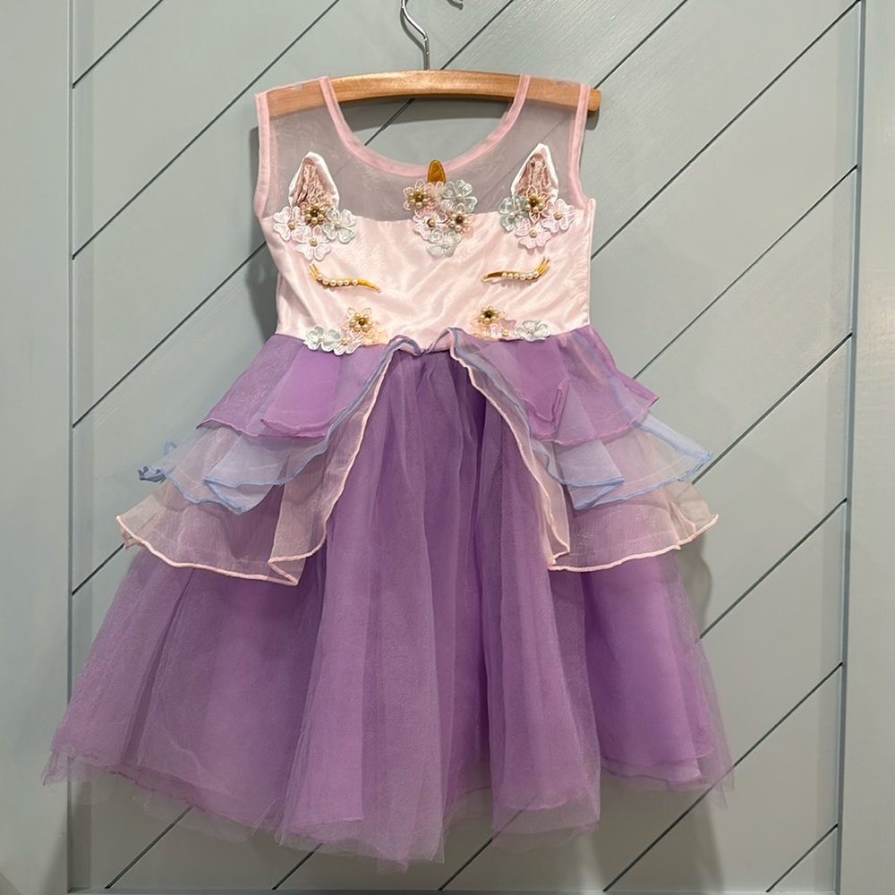 Unicorn ruffled dress